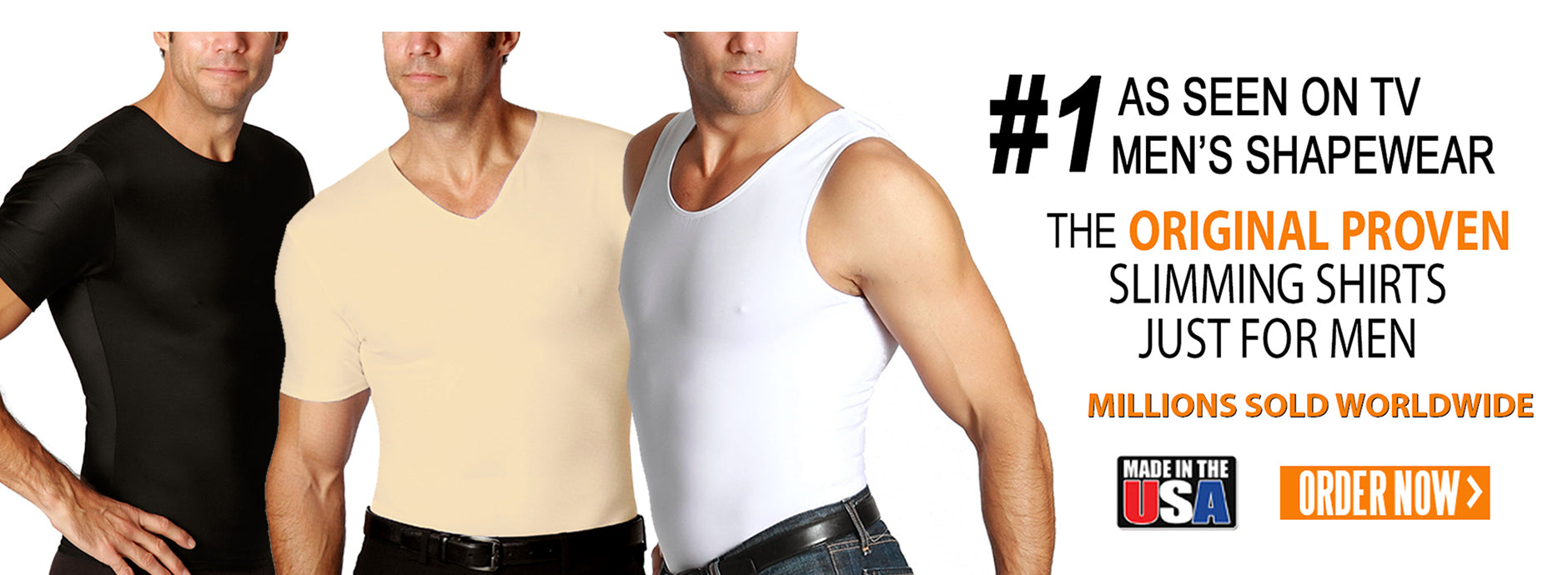 Compression Shirts & Men's Shapewear | Insta Slim Official Site