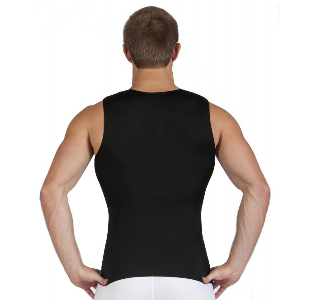 Insta Slim mens high Compression Sleeveless V Neck Tank shirt